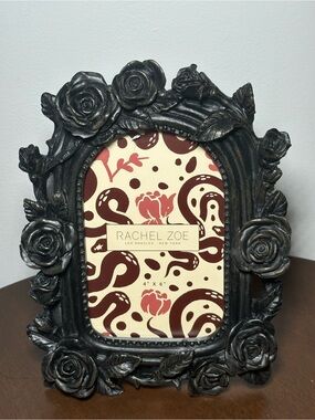 Rachel Zoe Black Floral Resin Photo Frame